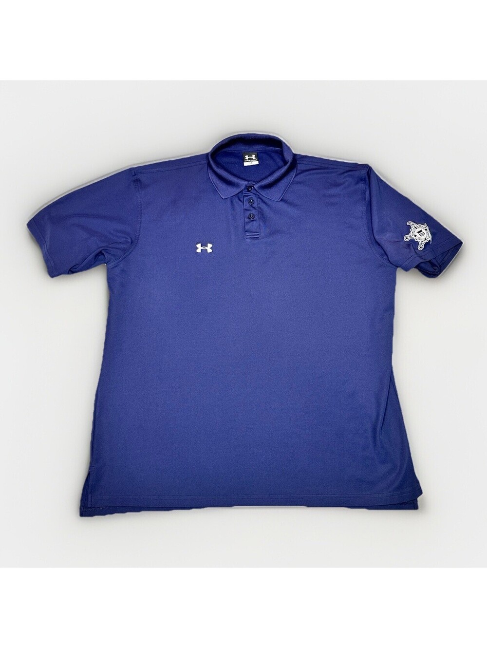 Secret Service Under Armour Polo Shirt Large Blue Shirt